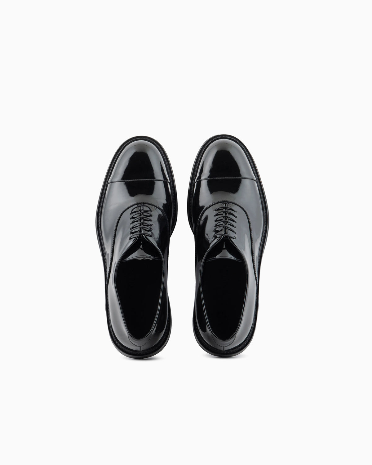 Patent leather lace-ups