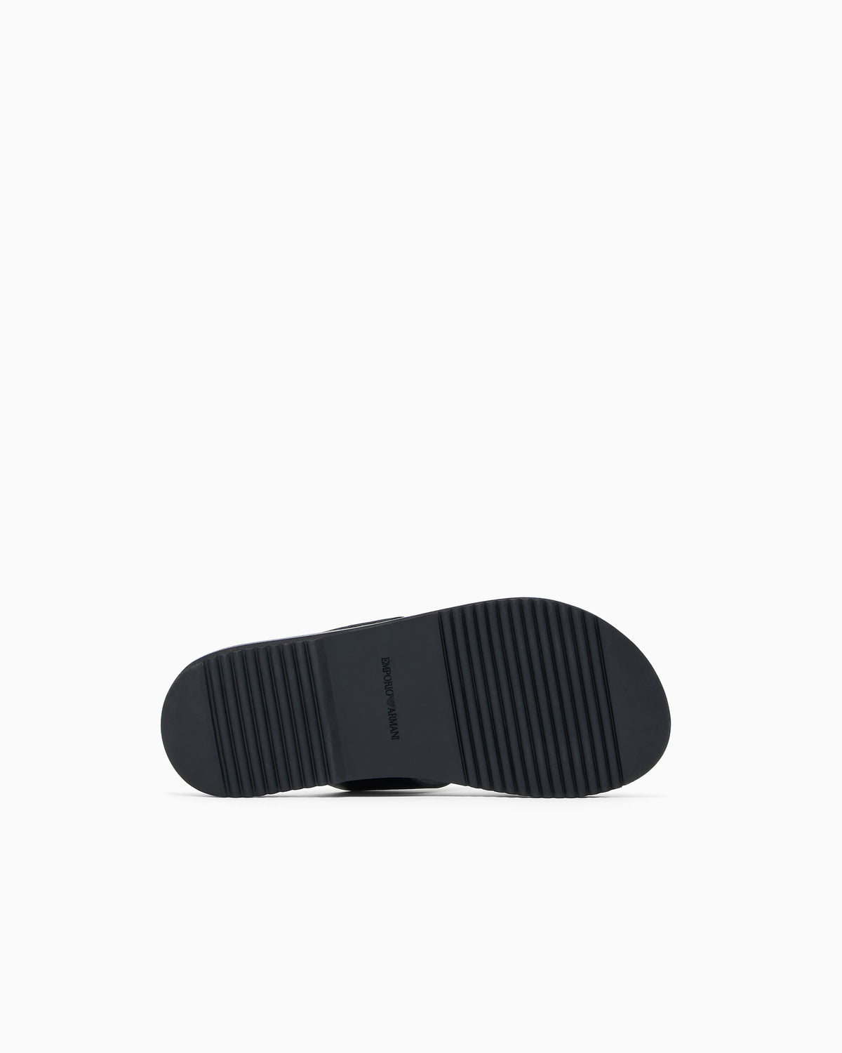 Leather cross-over sandals with logo tape