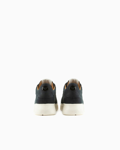 Sneaker with knurled soles in nubuck leather Essential