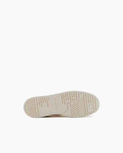 Leather sneakers with side logo