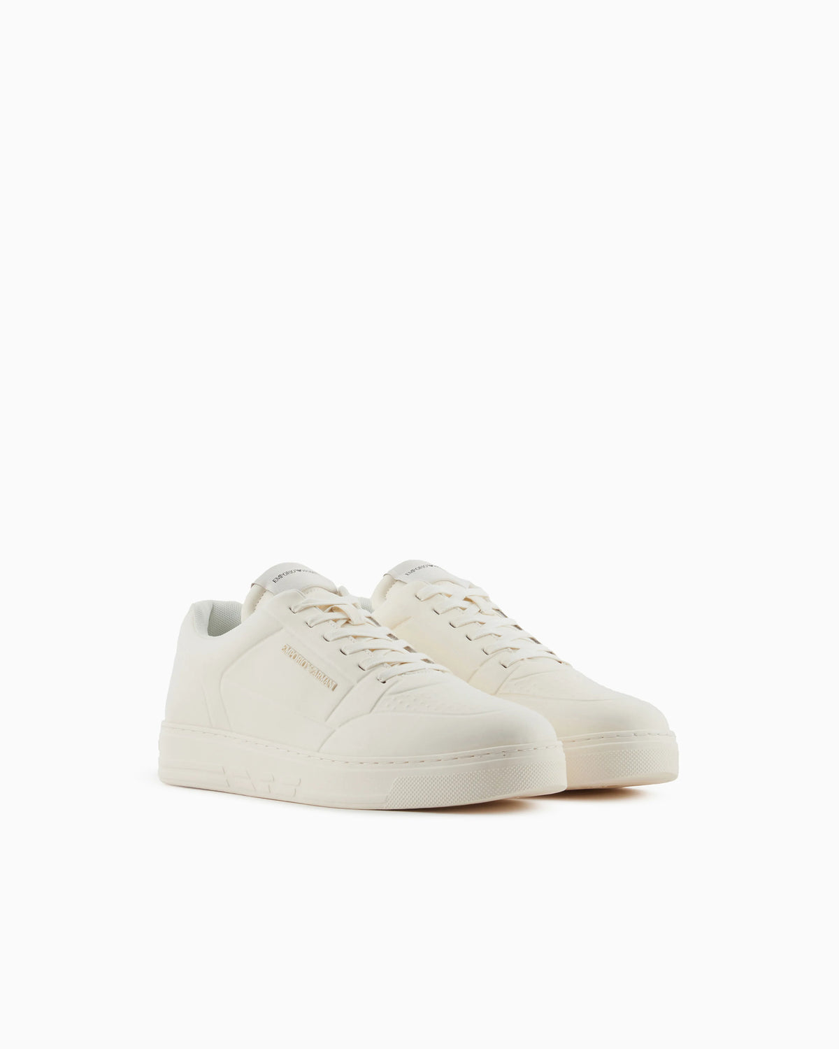 Leather sneakers with side logo