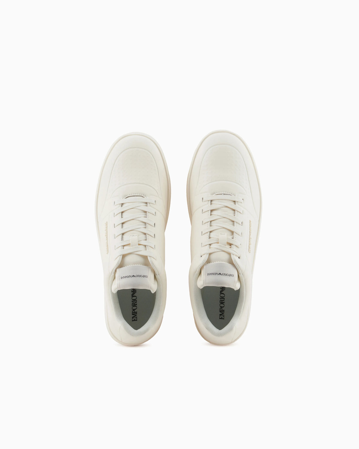 Leather sneakers with side logo