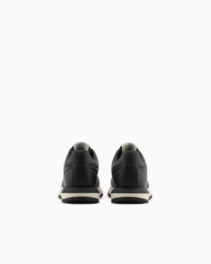 Leather sneakers with thermoformed details