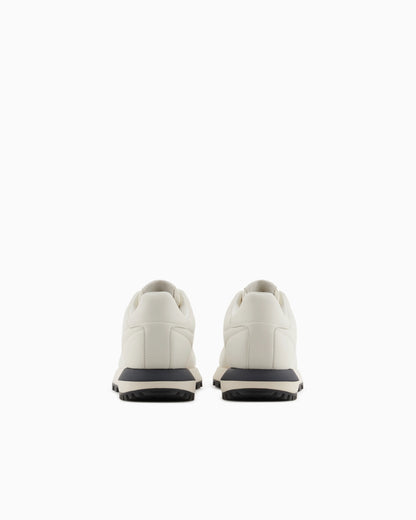 Leather sneakers with thermoformed details