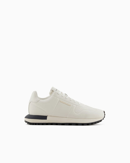 Leather sneakers with thermoformed details