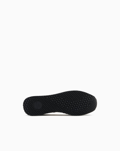 Microfiber sneakers with logo