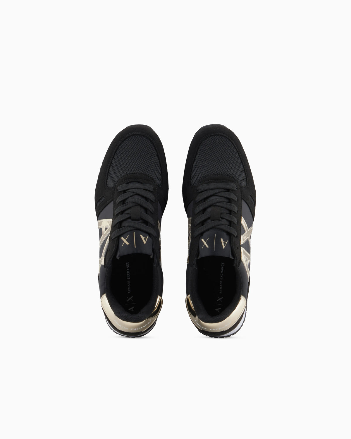 Microfiber sneakers with logo
