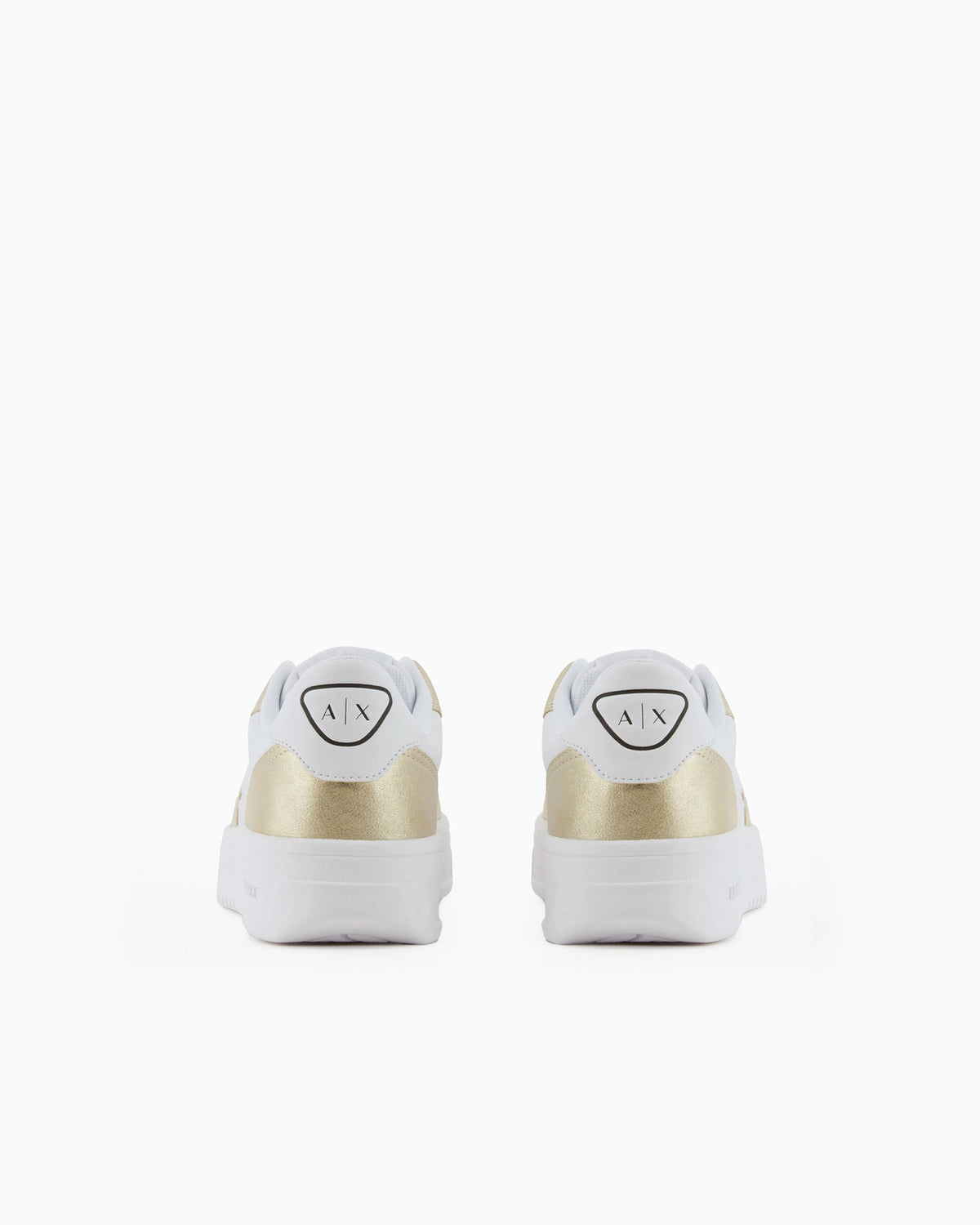 Sneakers with metallic inserts