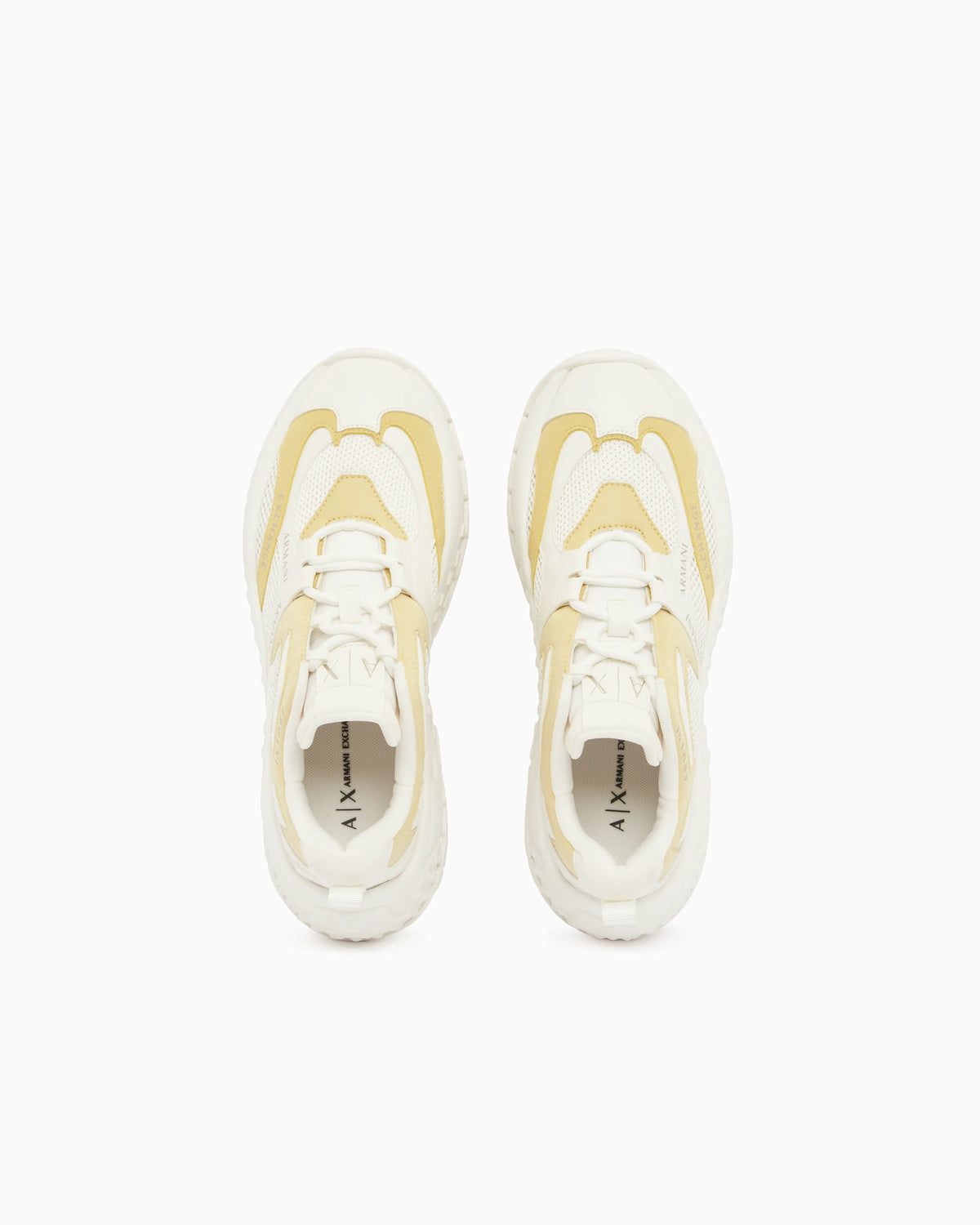 Sneakers in mesh and microsuede