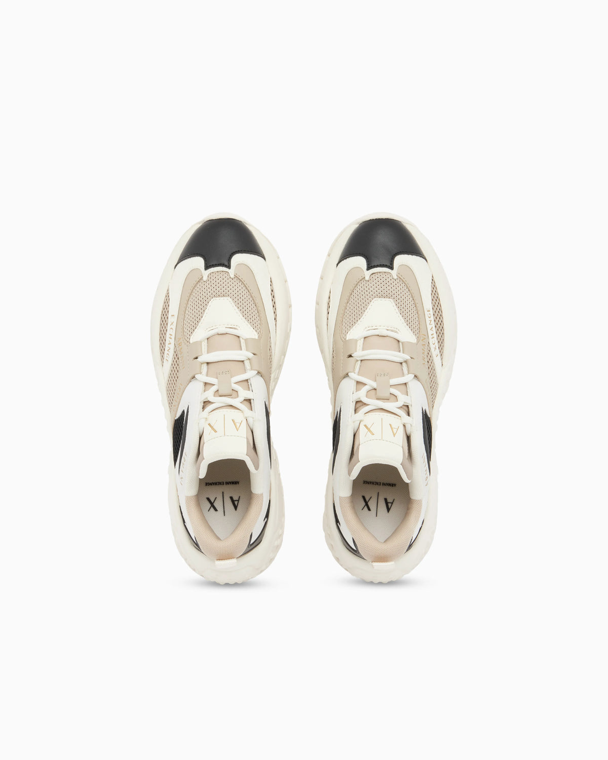 Sneakers in mesh and microsuede