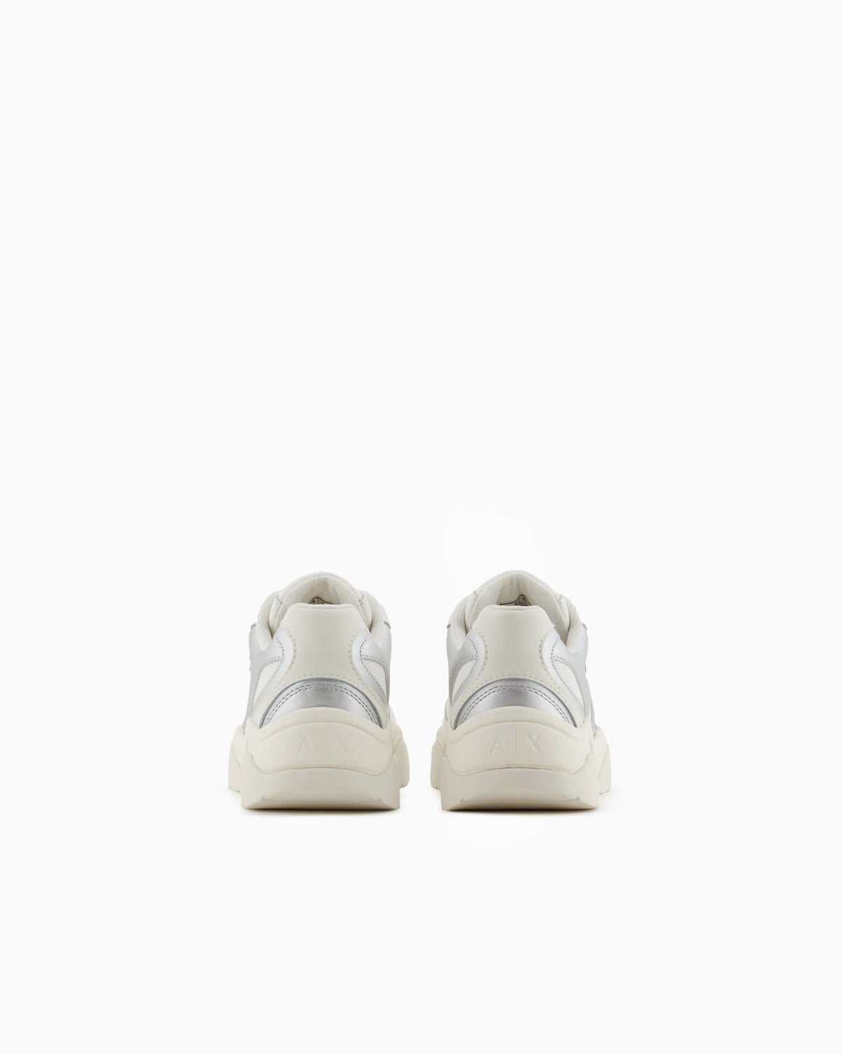 Sneakers with metallic inserts
