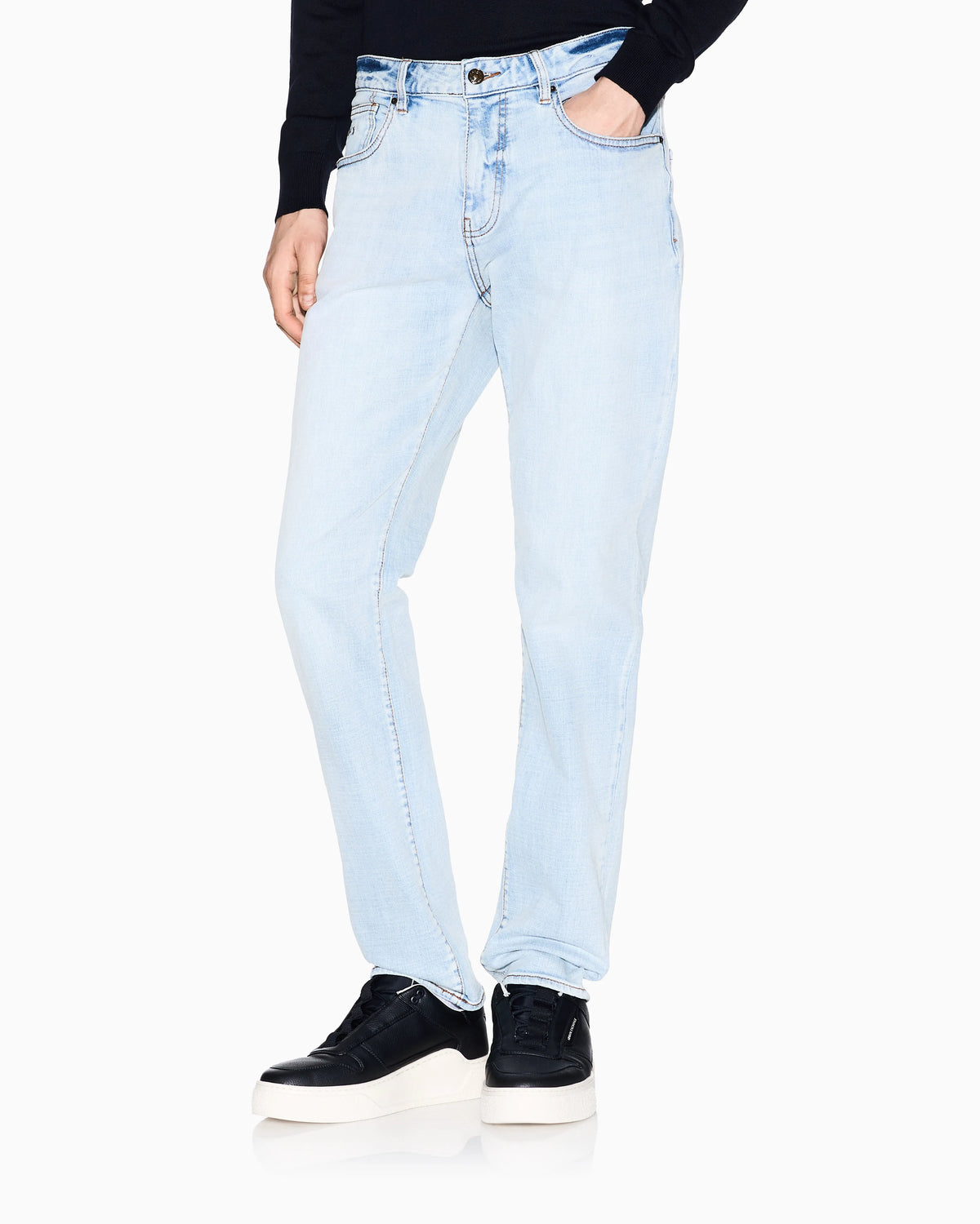 J13 slim fit jeans in cotton denim