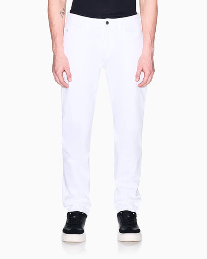 Comfort slim straight-leg jeans in stretch denim Essential