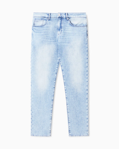 Comfort slim-fit jeans Essential in faded fleece denim