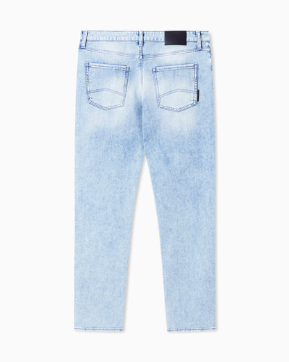 Comfort slim-fit jeans Essential in faded fleece denim