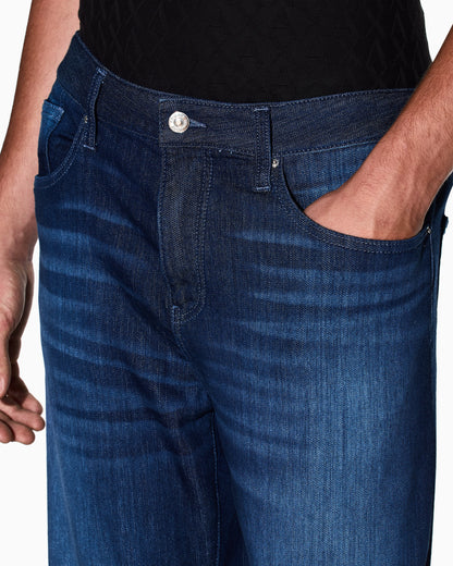 Comfort slim-fit jeans Essential in faded fleece denim