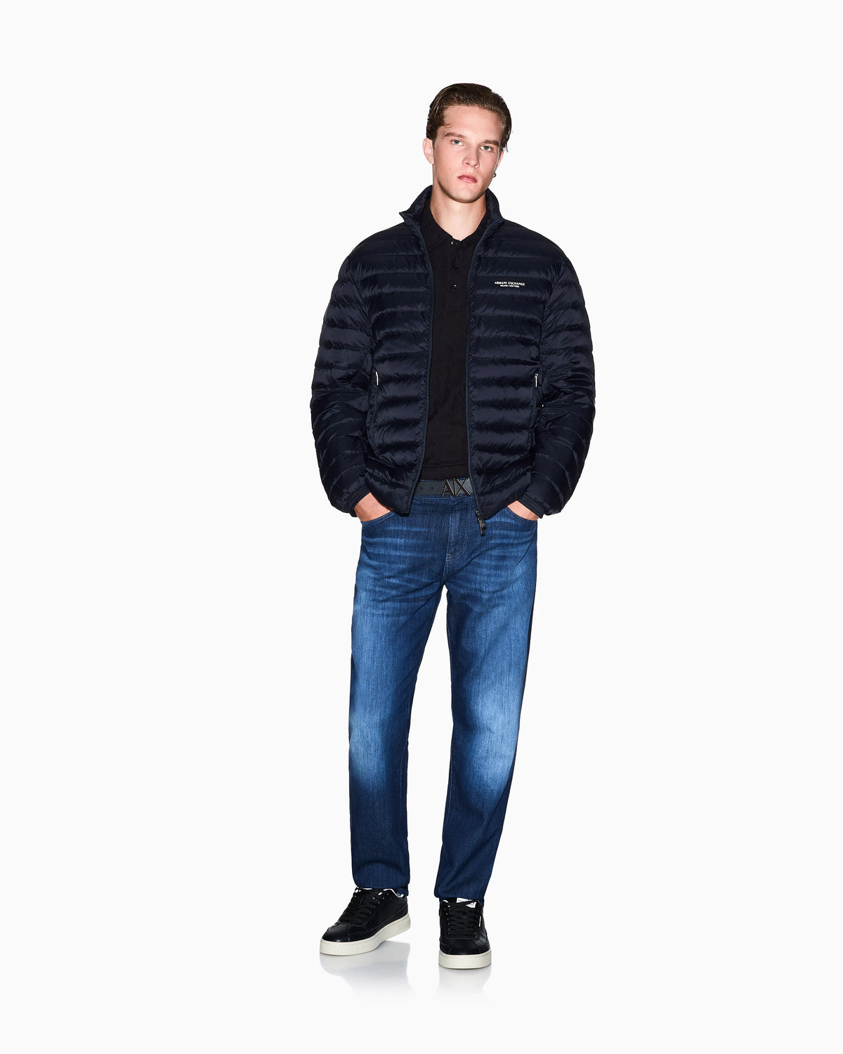 Comfort slim-fit jeans Essential in faded fleece denim