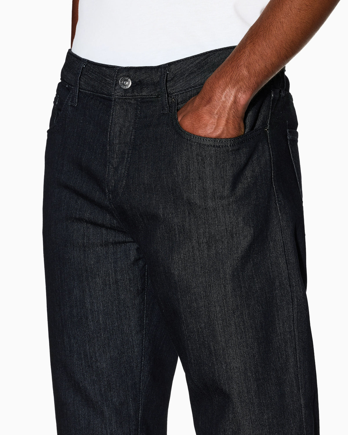 Comfort slim five-pocket jeans in fleece denim Essential