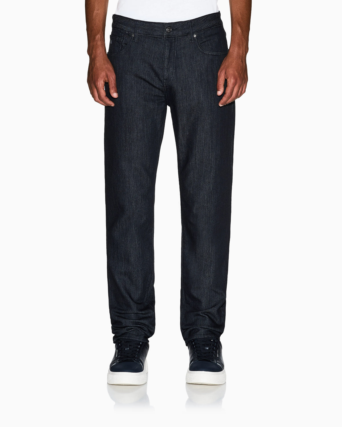 Comfort slim five-pocket jeans in fleece denim Essential