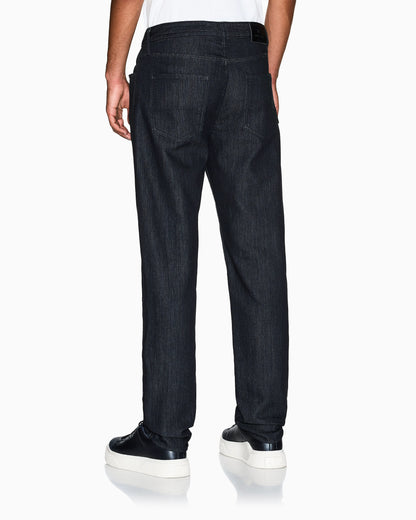 Comfort slim five-pocket jeans in fleece denim Essential