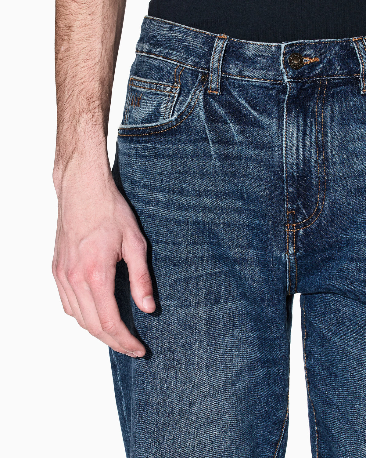 Slim-fit denim jeans