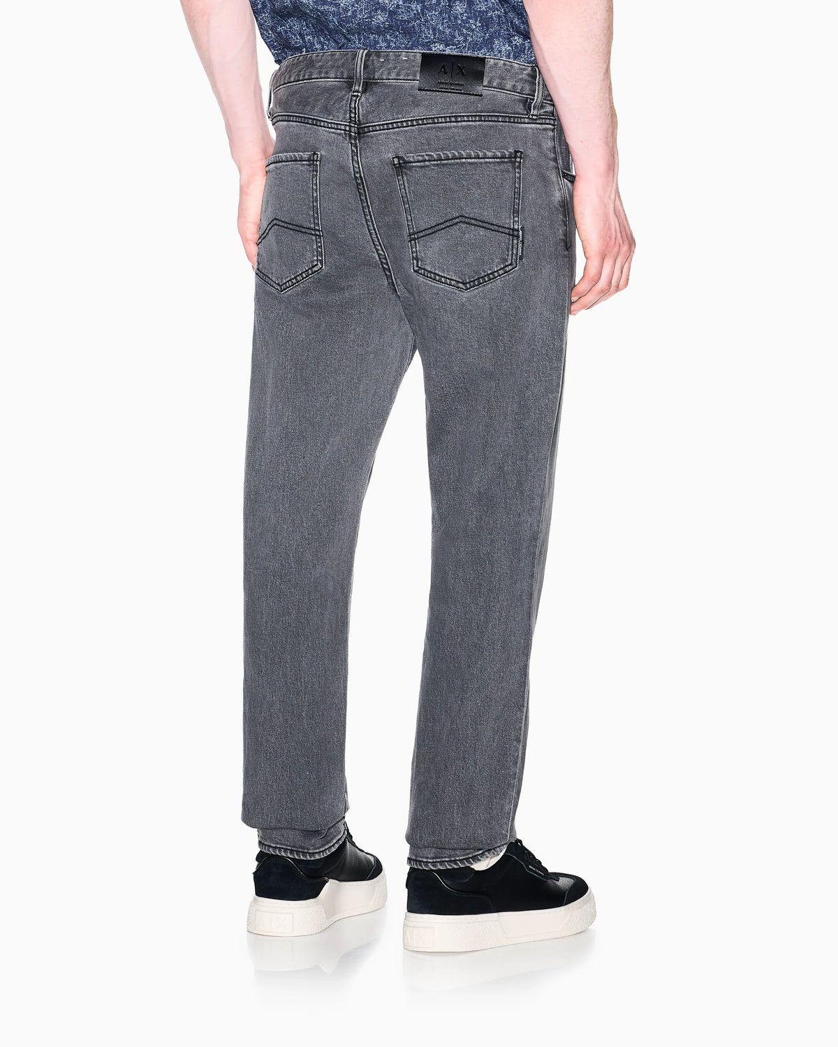 Slim Fit Jeans Stretch Denim Grey Delicate Wash