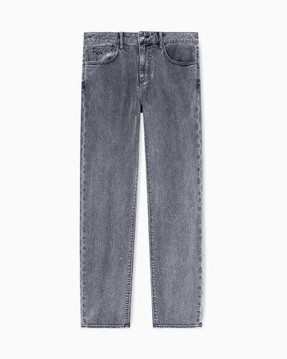 Slim Fit Jeans Stretch Denim Grey Delicate Wash