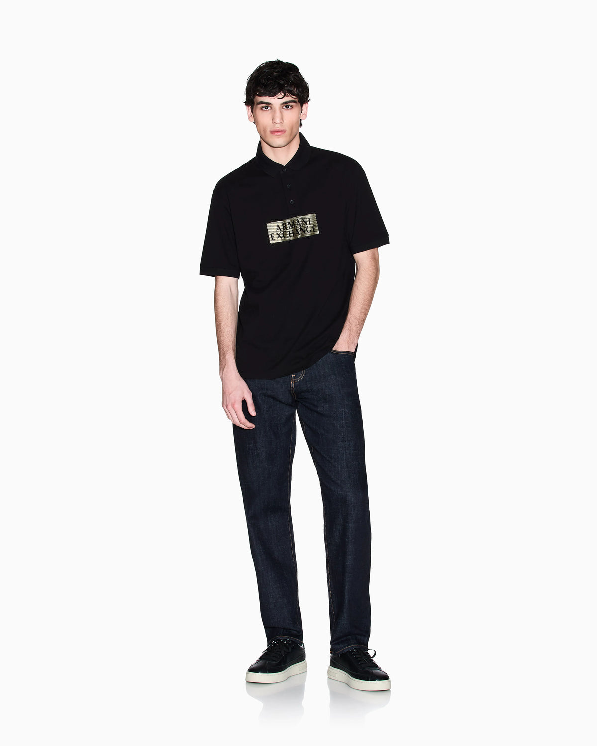 Straight fit jeans in comfort denim