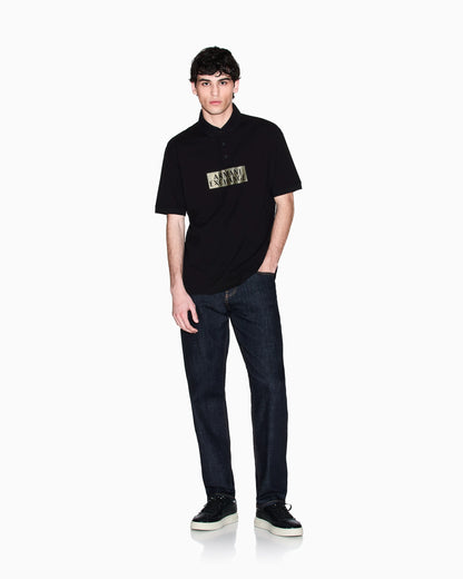 Straight fit jeans in comfort denim