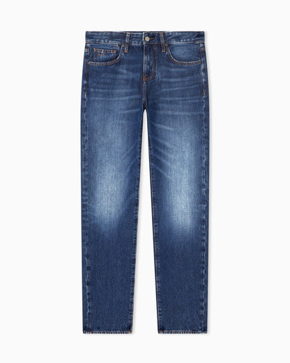 Straight Fit Jeans Classic Denim Blue Wash