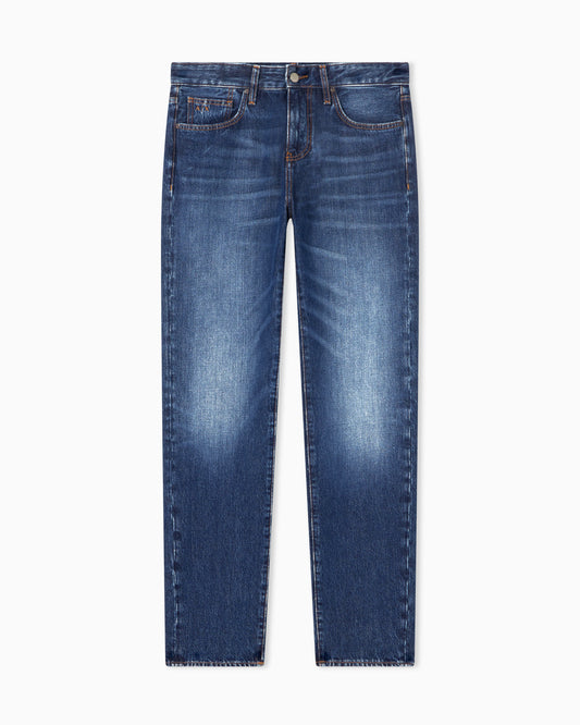 Straight Fit Jeans Classic Denim Blue Wash