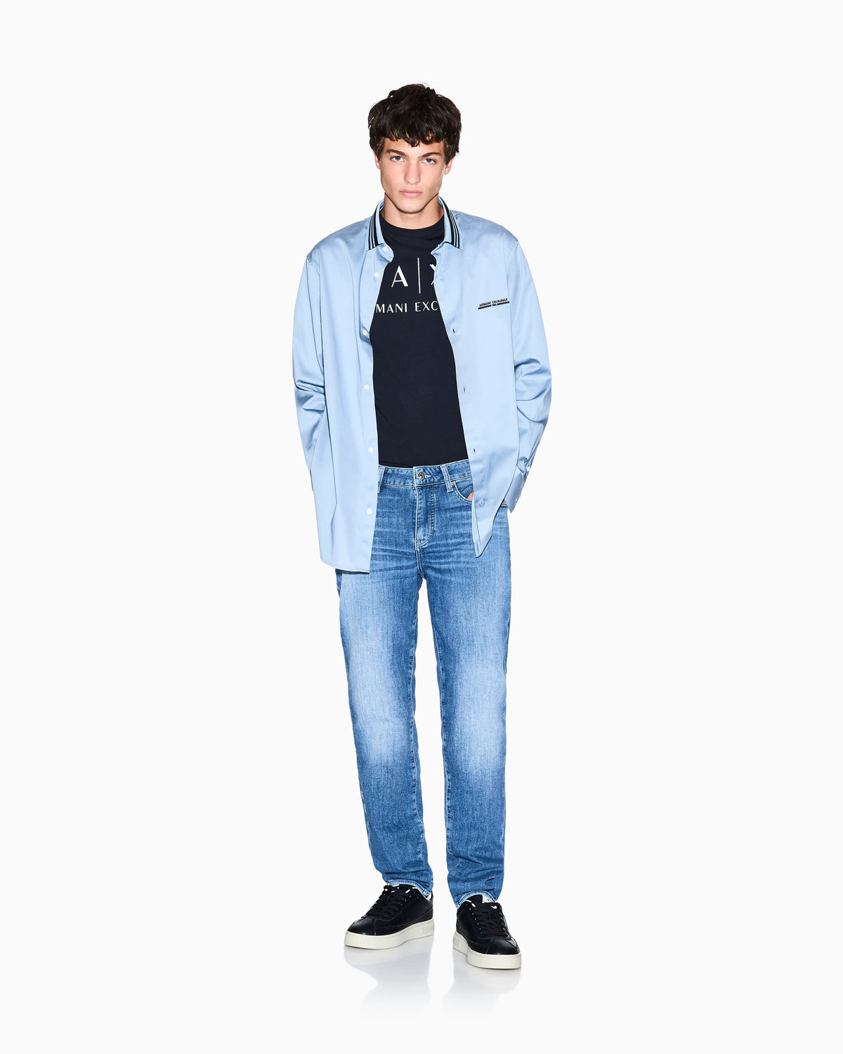 Slim-fit 5-pocket jeans in washed fleece denim Essential