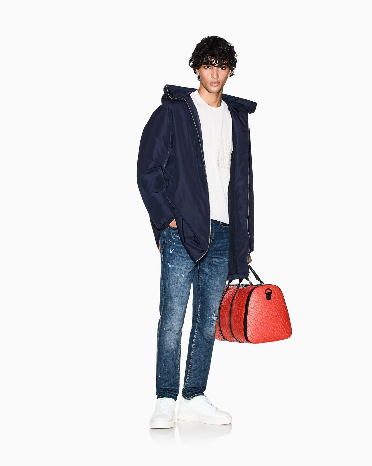Slim fit jeans in denim fleece