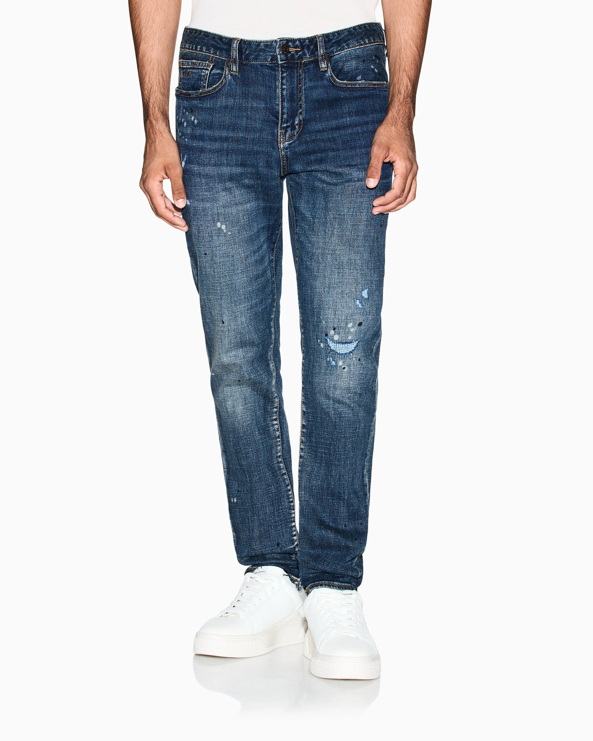 Slim fit jeans in denim fleece
