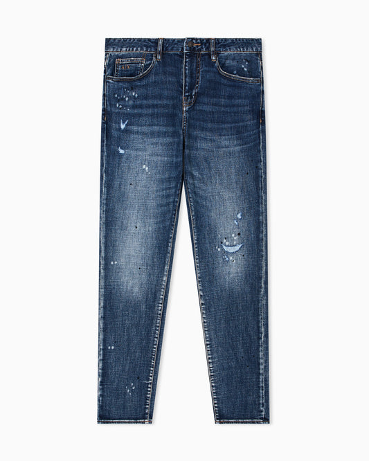 Slim fit jeans in denim fleece