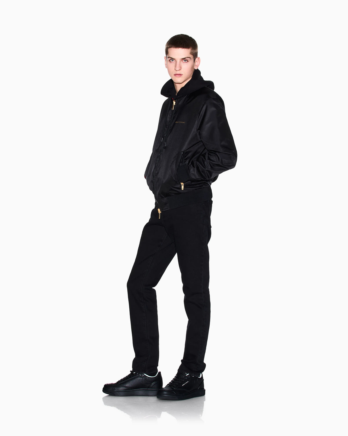 slim Jeans Black Wash in Stretch Denim