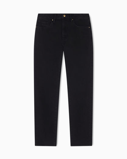 slim Jeans Black Wash in Stretch Denim