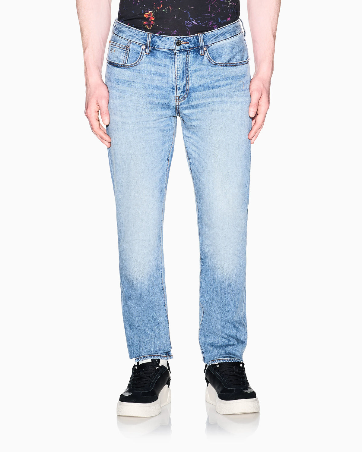 slim Jeans in Stretch Denim Classic Blue Wash