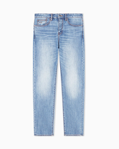 slim Jeans in Stretch Denim Classic Blue Wash