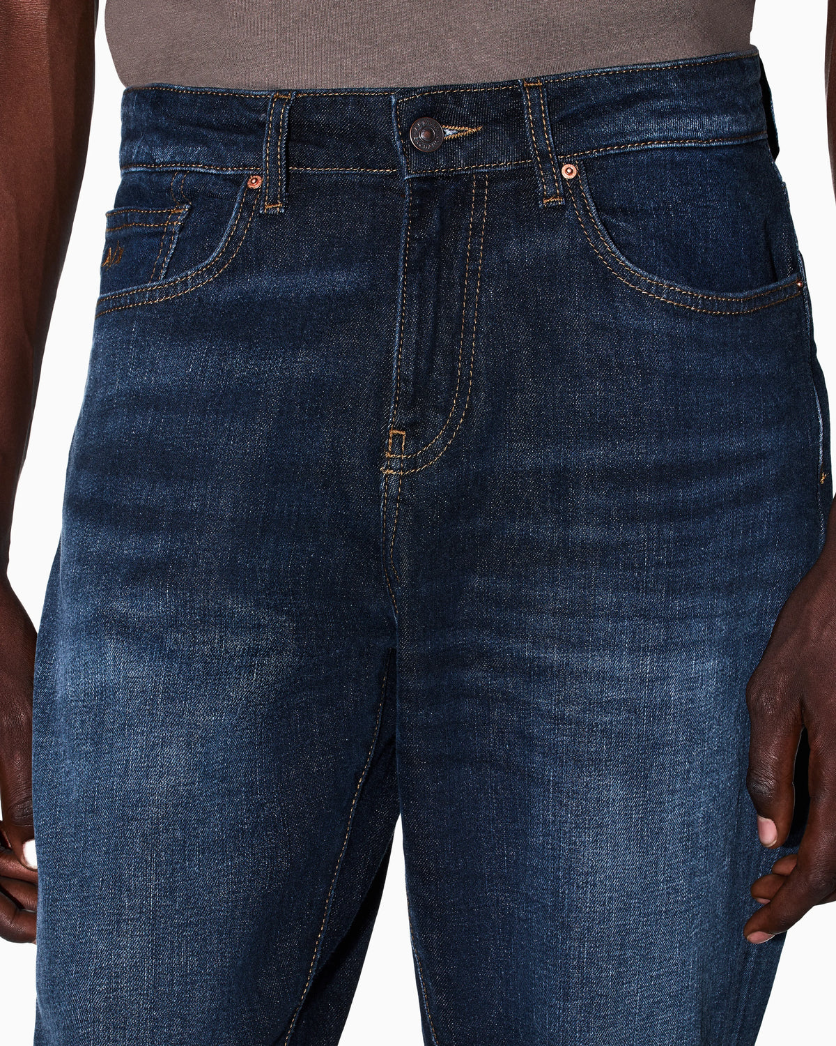 slim fit 5 pockets pant in denim stretch