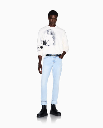slim fit 5 pockets pant in denim stretch