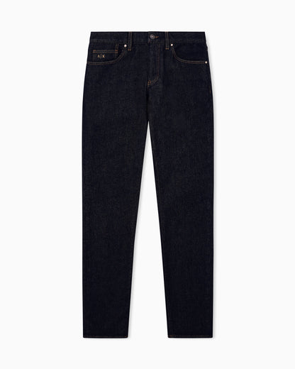 Slim-fit jeans in stretch cotton denim with five pockets