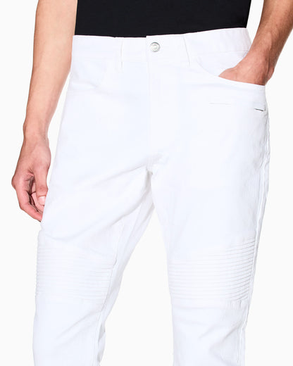 Slim Fit Biker Jeans with a Distressed Effect