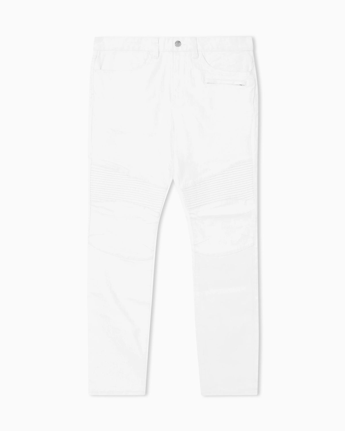Slim Fit Biker Jeans with a Distressed Effect