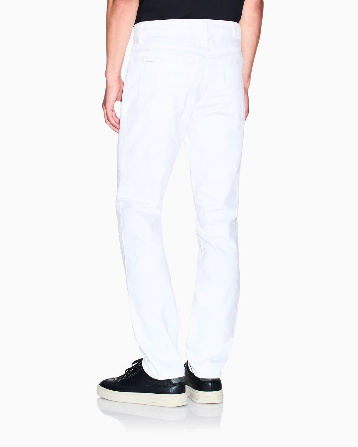 Slim Fit Biker Jeans with a Distressed Effect