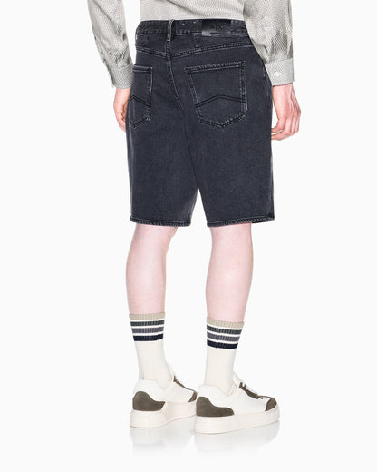 Light Wash Grey Stretch Denim Shorts 11.50 oz