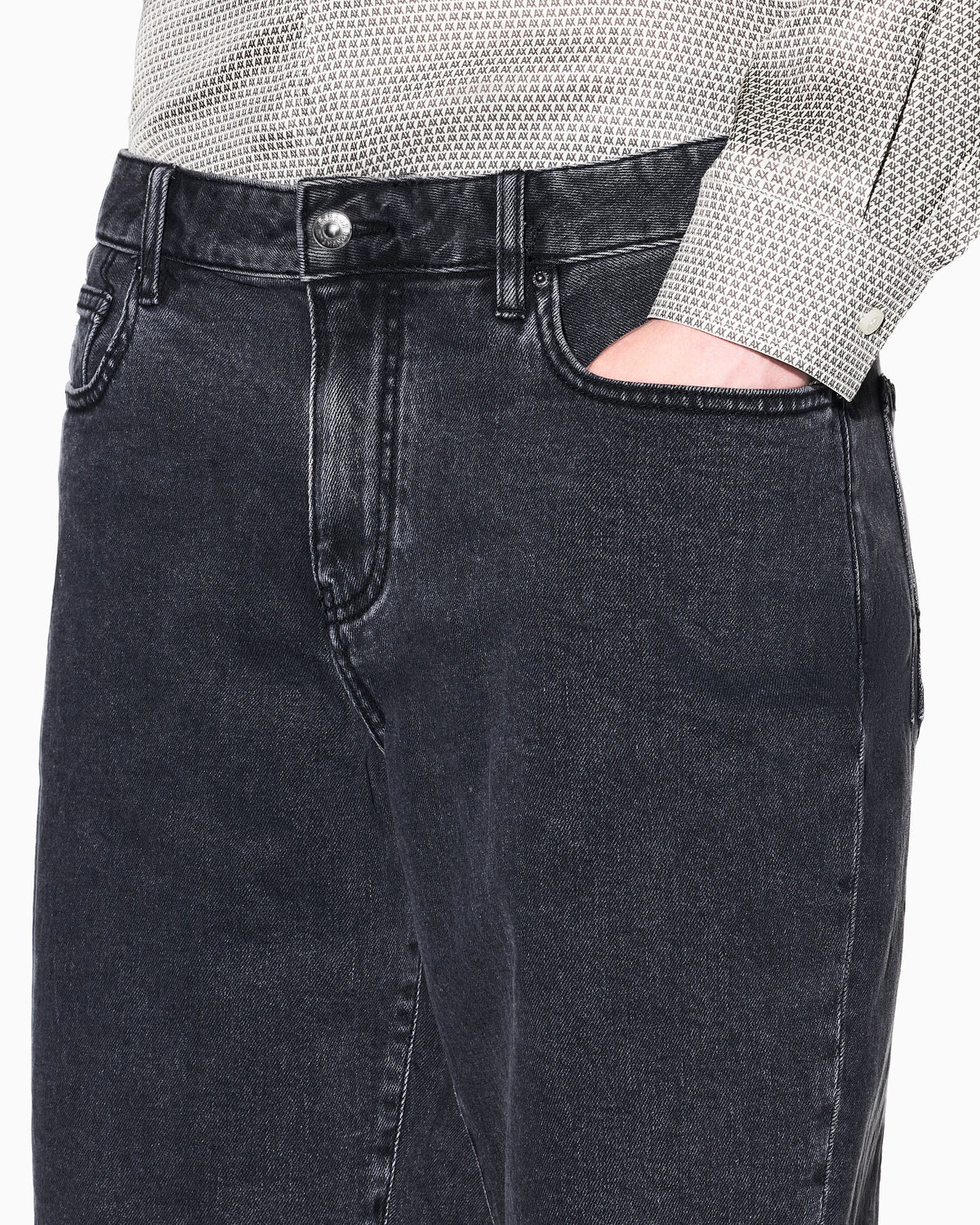 Light Wash Grey Stretch Denim Shorts 11.50 oz