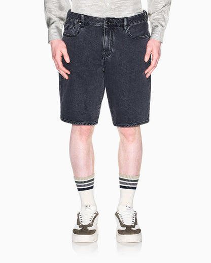 Light Wash Grey Stretch Denim Shorts 11.50 oz