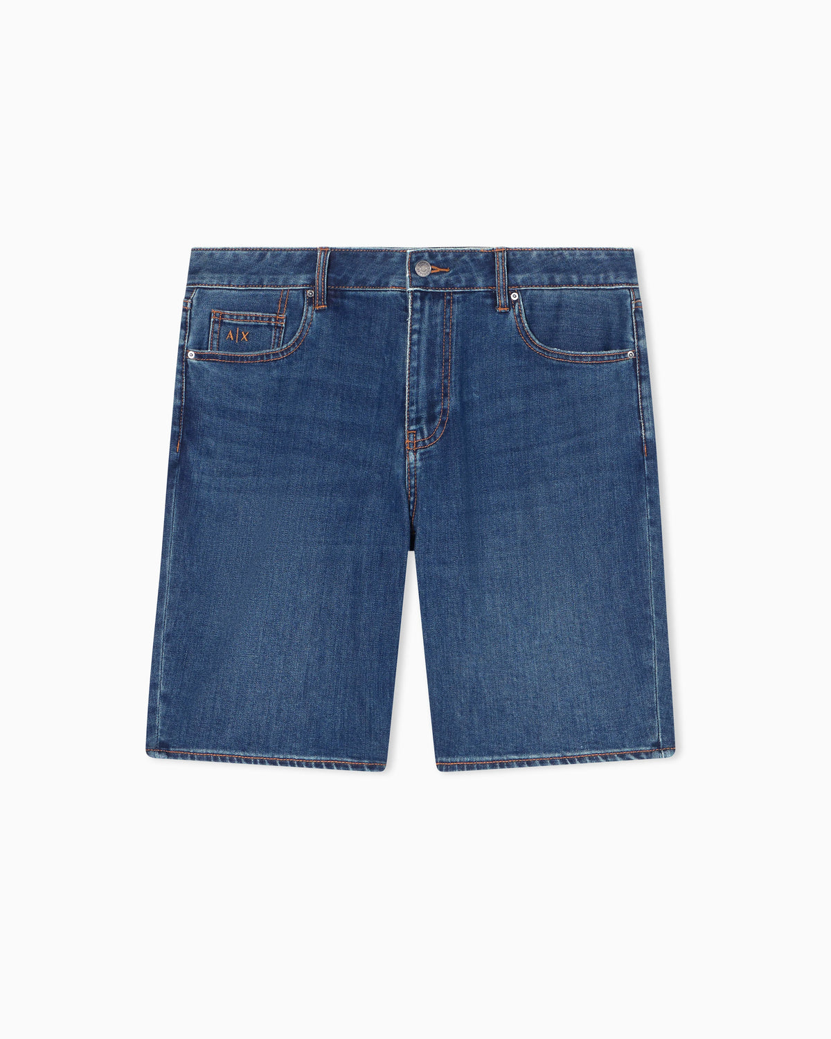 Comfort Fit Light Wash Blue Denim Shorts