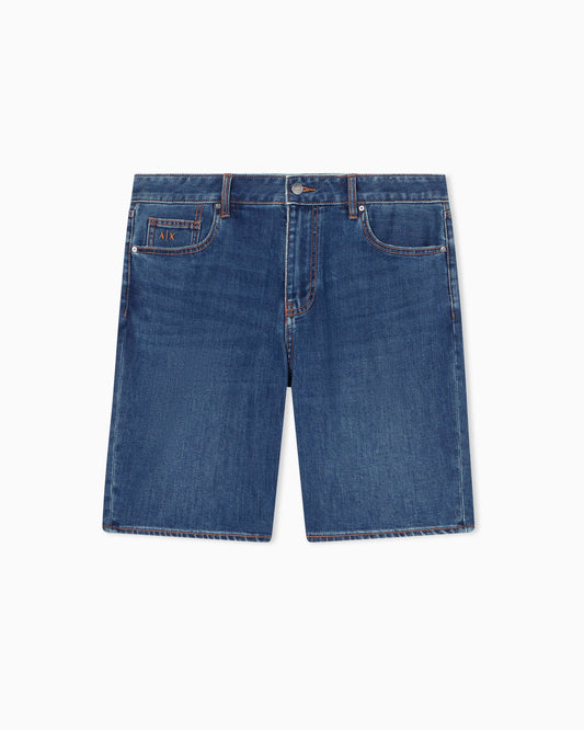 Comfort Fit Light Wash Blue Denim Shorts